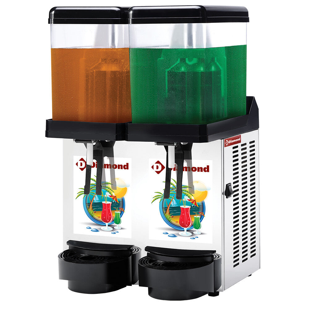 Diamond Refrigerated Slush Drink Dispenser – 2 x 12 Litres